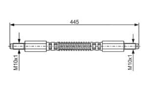 Bosch Bremsschlauch [Hersteller-Nr. 1987476925] für Land Rover