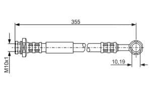 Bosch Bremsschlauch [Hersteller-Nr. 1987476933] für Suzuki