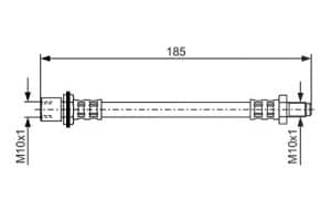 Bosch Bremsschlauch [Hersteller-Nr. 1987476939] für Toyota