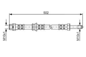 Bosch Bremsschlauch [Hersteller-Nr. 1987476971] für BMW