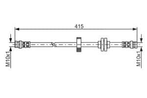 Bosch Bremsschlauch [Hersteller-Nr. 1987476999] für Renault