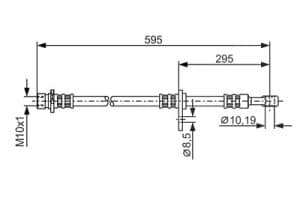 Bosch Bremsschlauch [Hersteller-Nr. 1987481044] für Honda
