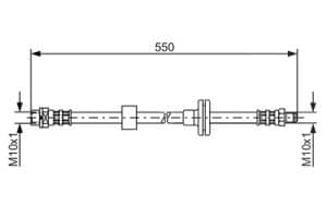 Bosch Bremsschlauch [Hersteller-Nr. 1987481056] für BMW