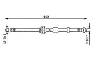 Bosch Bremsschlauch [Hersteller-Nr. 1987481059] für Volvo