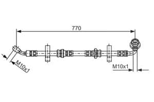 Bosch Bremsschlauch [Hersteller-Nr. 1987481071] für Suzuki