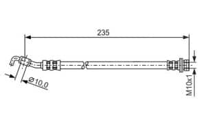 Bosch Bremsschlauch [Hersteller-Nr. 1987481177] für Toyota