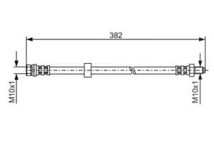 Bosch Bremsschlauch [Hersteller-Nr. 1987481359] für Ford