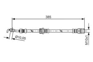 Bosch Bremsschlauch [Hersteller-Nr. 1987481385] für Chevrolet
