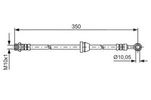Bosch Bremsschlauch [Hersteller-Nr. 1987481388] für Chevrolet