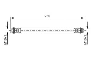Bosch Bremsschlauch [Hersteller-Nr. 1987481402] für Suzuki