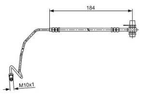 Bosch Bremsschlauch [Hersteller-Nr. 1987481534] für Audi