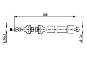 Bosch Bremsschlauch [Hersteller-Nr. 1987481569] für BMW