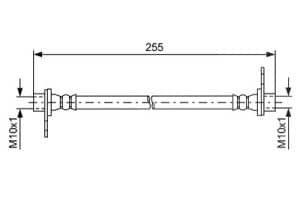 Bosch Bremsschlauch [Hersteller-Nr. 1987481585] für Mitsubishi