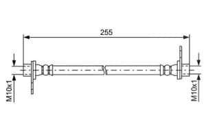 Bosch Bremsschlauch [Hersteller-Nr. 1987481586] für Mitsubishi