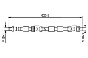 Bosch Bremsschlauch [Hersteller-Nr. 1987481589] für BMW