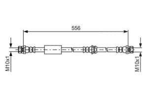 Bosch Bremsschlauch [Hersteller-Nr. 1987481593] für Audi