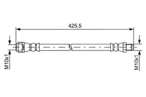 Bosch Bremsschlauch [Hersteller-Nr. 1987481610] für Mercedes-Benz