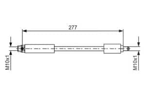 Bosch Bremsschlauch [Hersteller-Nr. 1987481616] für BMW