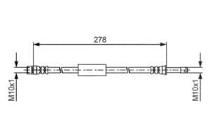 Bosch Bremsschlauch [Hersteller-Nr. 1987481617] für BMW