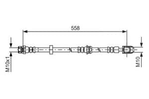 Bosch Bremsschlauch [Hersteller-Nr. 1987481632] für Seat