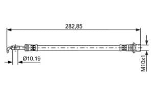 Bosch Bremsschlauch [Hersteller-Nr. 1987481643] für Daihatsu