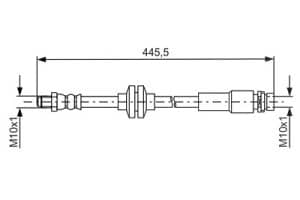 Bosch Bremsschlauch [Hersteller-Nr. 1987481668] für Ford
