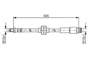 Bosch Bremsschlauch [Hersteller-Nr. 1987481671] für Fiat