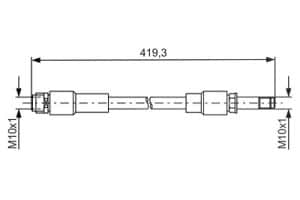 Bosch Bremsschlauch [Hersteller-Nr. 1987481674] für Mercedes-Benz