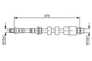 Bosch Bremsschlauch [Hersteller-Nr. 1987481678] für BMW