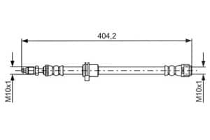 Bosch Bremsschlauch [Hersteller-Nr. 1987481679] für Mini