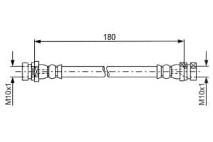 Bosch Bremsschlauch [Hersteller-Nr. 1987481681] für Renault