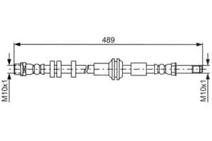 Bosch Bremsschlauch [Hersteller-Nr. 1987481691] für Audi
