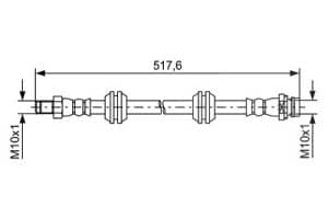 Bosch Bremsschlauch [Hersteller-Nr. 1987481731] für Land Rover