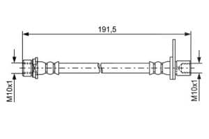 Bosch Bremsschlauch [Hersteller-Nr. 1987481738] für Toyota