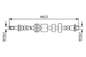 Bosch Bremsschlauch [Hersteller-Nr. 1987481740] für Volvo
