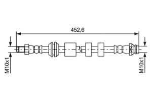 Bosch Bremsschlauch [Hersteller-Nr. 1987481741] für Volvo