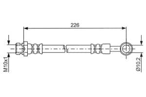 Bosch Bremsschlauch [Hersteller-Nr. 1987481743] für Kia