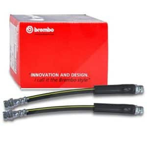 Brembo 2x Bremsschlauch hinten [Hersteller-Nr. 40438715] für Audi