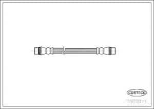 Corteco Bremsschlauch ERSTAUSRÜSTERQUALITÄT [Hersteller-Nr. 19018173] für Renault