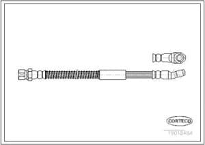 Corteco Bremsschlauch ERSTAUSRÜSTERQUALITÄT [Hersteller-Nr. 19018484] für Lada
