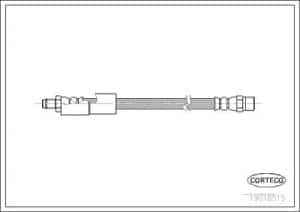 Corteco Bremsschlauch ERSTAUSRÜSTERQUALITÄT [Hersteller-Nr. 19018515] für Talbot