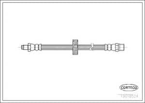 Corteco Bremsschlauch ERSTAUSRÜSTERQUALITÄT [Hersteller-Nr. 19018524] für Volvo