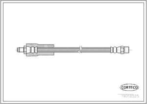 Corteco Bremsschlauch ERSTAUSRÜSTERQUALITÄT [Hersteller-Nr. 19018525] für Volvo