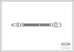 Corteco Bremsschlauch ERSTAUSRÜSTERQUALITÄT [Hersteller-Nr. 19018543] für Land Rover