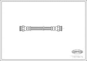 Corteco Bremsschlauch ERSTAUSRÜSTERQUALITÄT [Hersteller-Nr. 19018679] für Renault