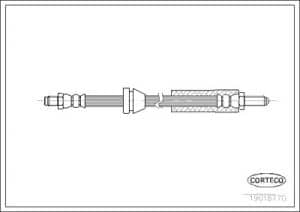 Corteco Bremsschlauch ERSTAUSRÜSTERQUALITÄT [Hersteller-Nr. 19018770] für Ford