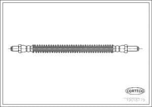 Corteco Bremsschlauch ERSTAUSRÜSTERQUALITÄT [Hersteller-Nr. 19018779] für Land Rover