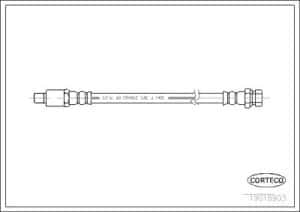 Corteco Bremsschlauch ERSTAUSRÜSTERQUALITÄT [Hersteller-Nr. 19018903] für Renault