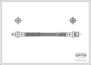 Corteco Bremsschlauch ERSTAUSRÜSTERQUALITÄT [Hersteller-Nr. 19018904] für Renault