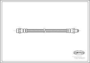 Corteco Bremsschlauch ERSTAUSRÜSTERQUALITÄT [Hersteller-Nr. 19018922] für VW